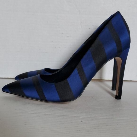 Zara Basic Stilettos Heels Pumps Shoes Pointed Toe Blue Black Women's WOMANS 5.5 - Picture 6 of 14